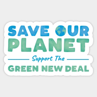 Climate Change - Support the Green New Deal Sticker